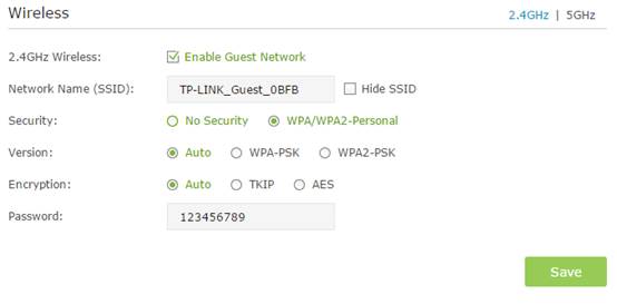 Then you can set up the Network Name, Wireless Security