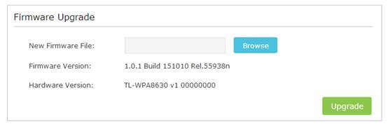 Go to System Tools Firmware Upgrade page