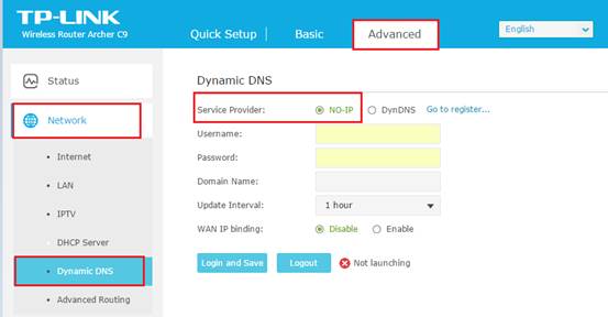 How to set up DDNS (NO-IP) of Wi-Fi Routers (new designed blue UI) | TP ...