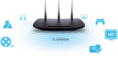 TP-Link TL-WR940N Routeur sans fil N300 boite anglais seulement