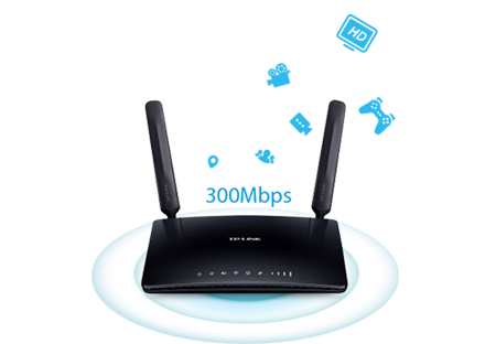 TL-MR6400, 300Mbps Wireless N 4G LTE Router