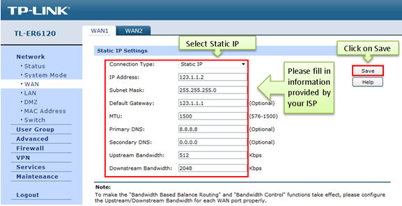 Межсетивойэкран TP-link SAFESTREAM Интерфейс. Select state