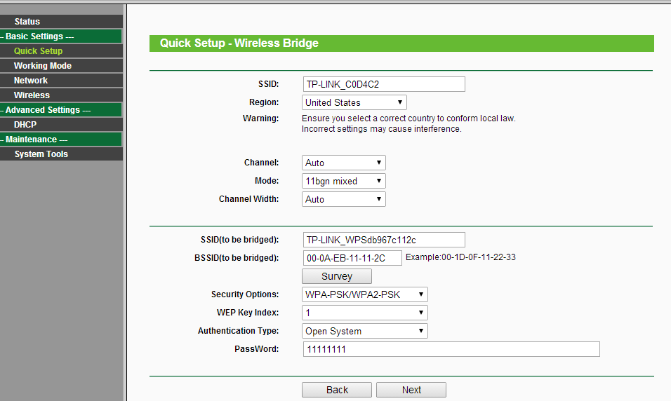 Modo bridge tp online link