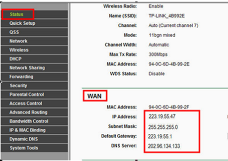 tp link router configuration