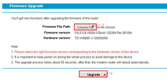 How To Upgrade The Firmware Of Tp Link Adsl Modem Router