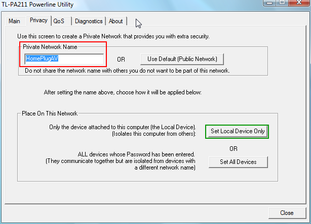 tp link powerline utility