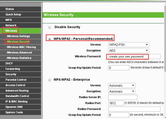 How do I configure the basic wireless settings for my TP 