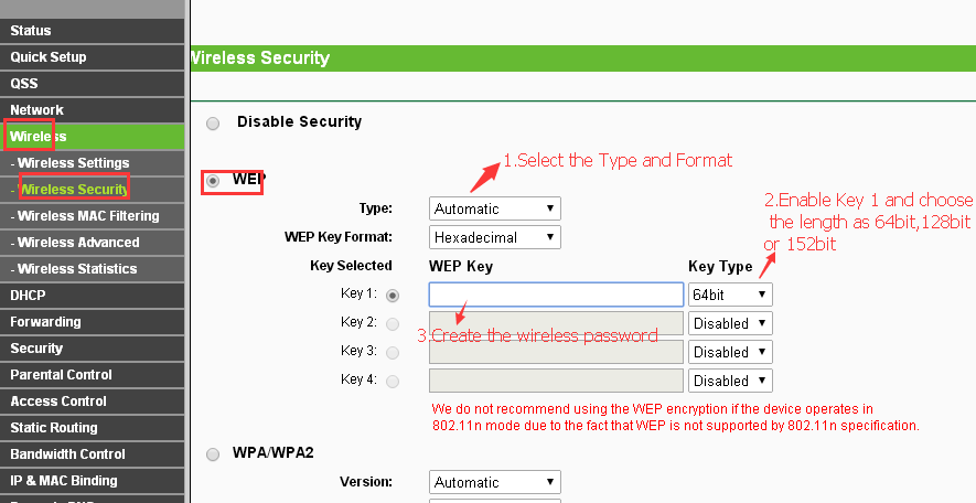 tp link router configuration page