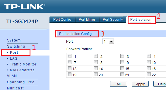 2.First configuration Manage switch tp link 