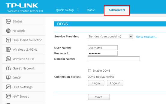 How to set up DDNS (DynDNS) on the Archer C8, C5 V2, TD-W9970 router ...