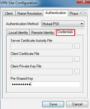 shrew soft vpn save login credentials