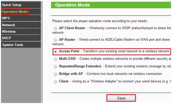 Tp link configurar 2025 como access point