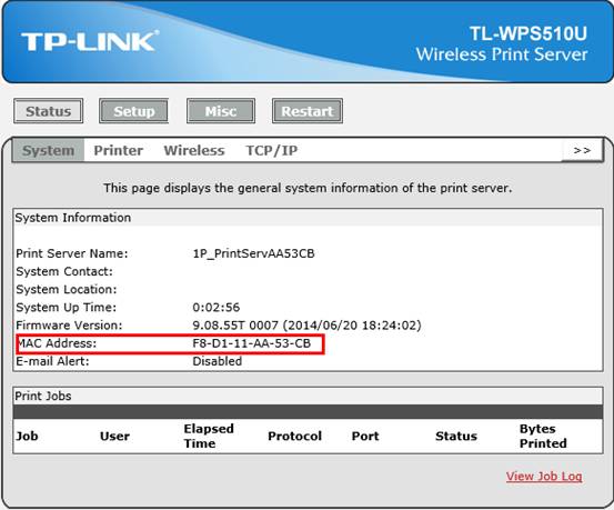 TP-Link TL-WPS510U WIRELESS PRINT SERVER