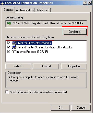 ethernet status light