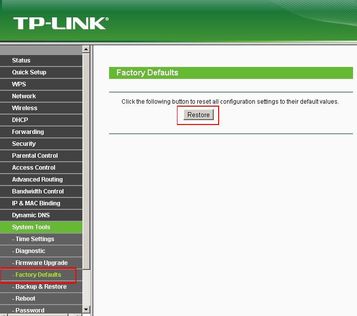 How to reset TP Link products with WPS RESET button to 