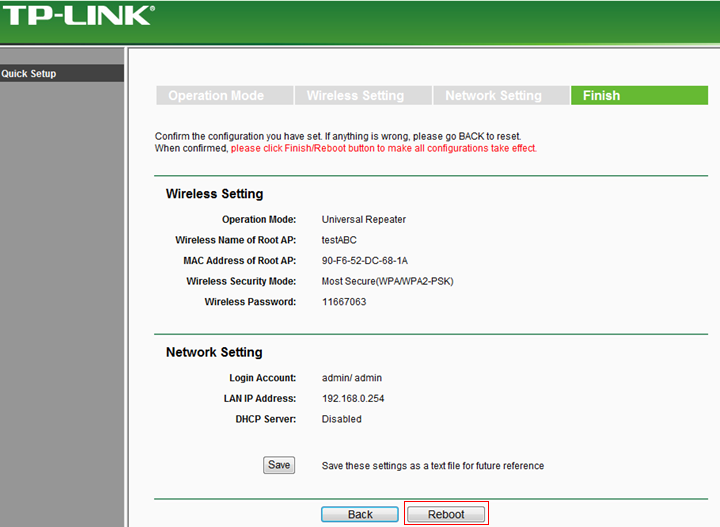 How to configure TL-WA701ND V2, TL-WA801ND V2, TL-WA901ND V3 or TL-WA7210N  as a repeater