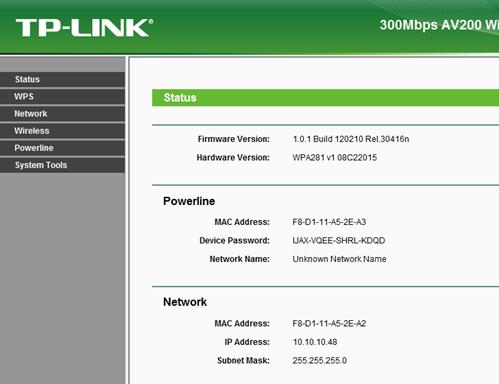 tp link powerline utility manual