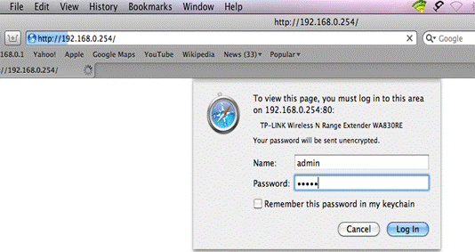 How To Log Into The Web Gui Of My Range Extender Via Ip Address Or Domain Name Tp Link