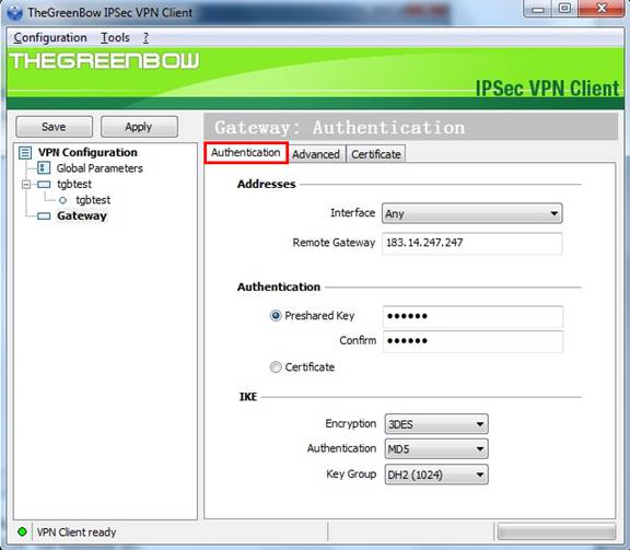 how to hide my ip using the greenbow vpn client