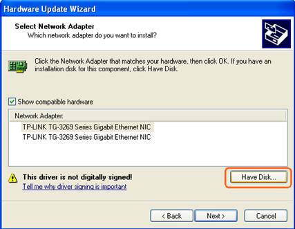 how to install a network driver