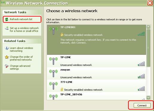 Wireless Setup on XP Using Windows Wireless Configuration Tool