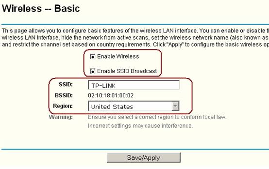 Elemental Histérico Museo How to configure the basic wireless settings of TP-Link wireless DSL router