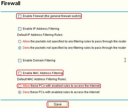 set vpn for specific mac address in router