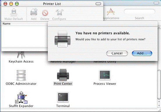 mac os bash set printer