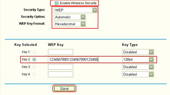 Find the Wireless Security Information (e.g., SSID, Network key