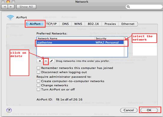 name of program that manage wireless network for mac