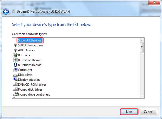 how to manually download wireless adapter driver windows 7