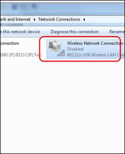 windows 7 wireless connection