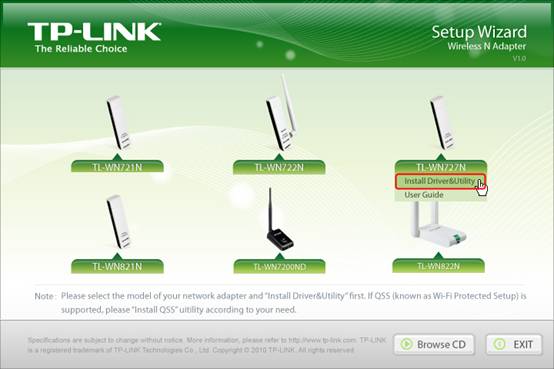 driver tp link tl wn422g windows 10