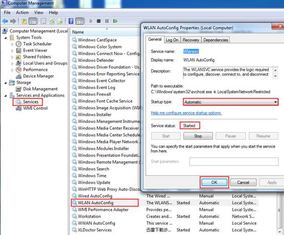 Come connettersi alla rete wireless utilizzando l'utility integrata di Win7  ?