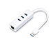 USB 3.0 3-Port Hub & Gigabit Ethernet Adapter 2&nbsp;in&nbsp;1 USB Adapter 1