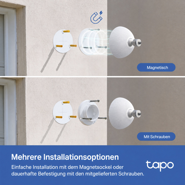 Ersatz-Magnetfuß für Tapo-Akkukameras 6