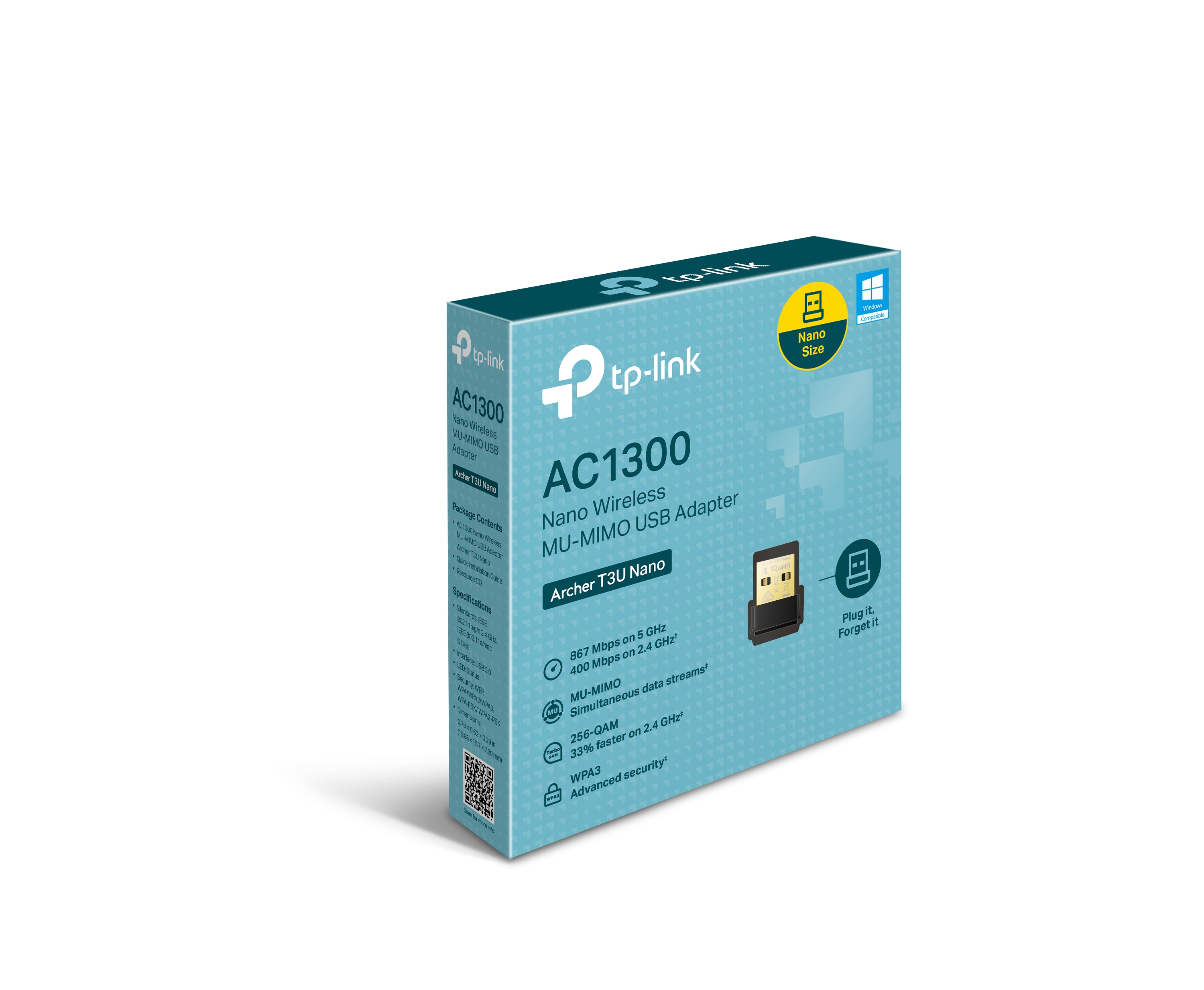 Archer T3U Nano | AC1300 Nano безжичен MU-MIMO USB адаптер | TP-Link