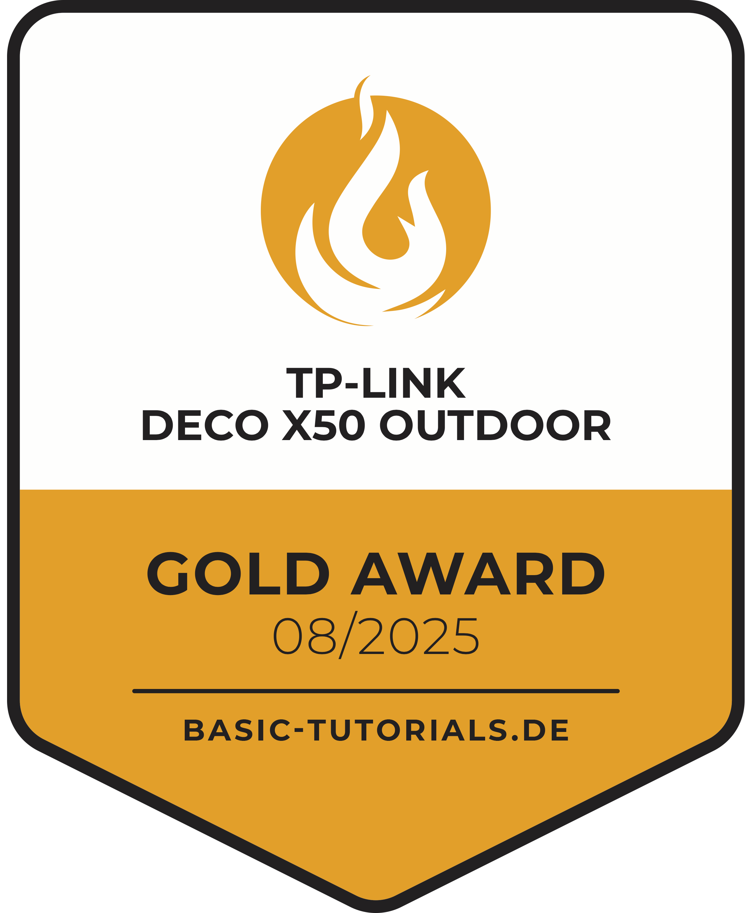 Basic-Tutorials Gold Award TP-Link Deco X50 Outdoor