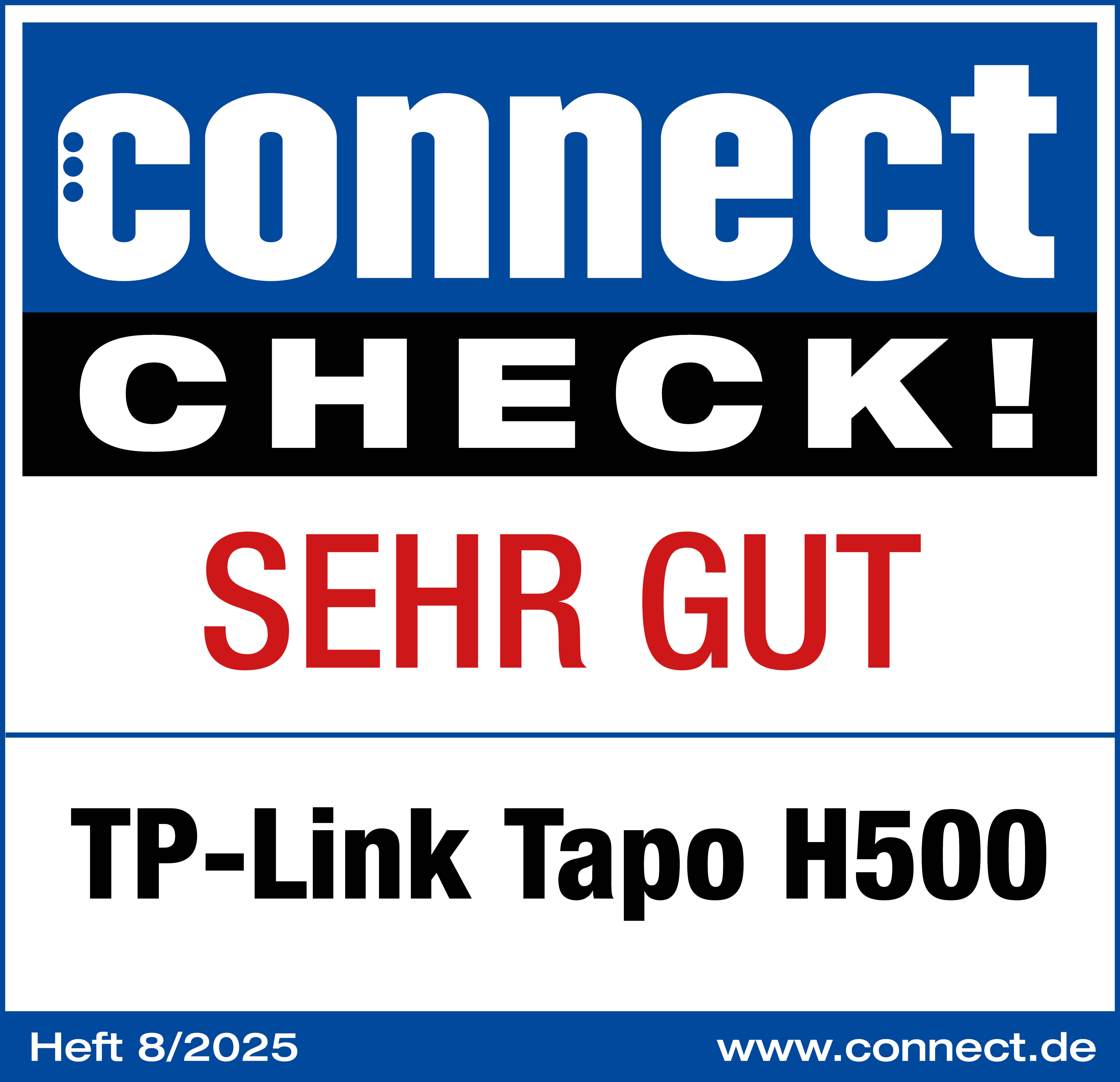 Connect CHECK SEHR GUT Tapo H500