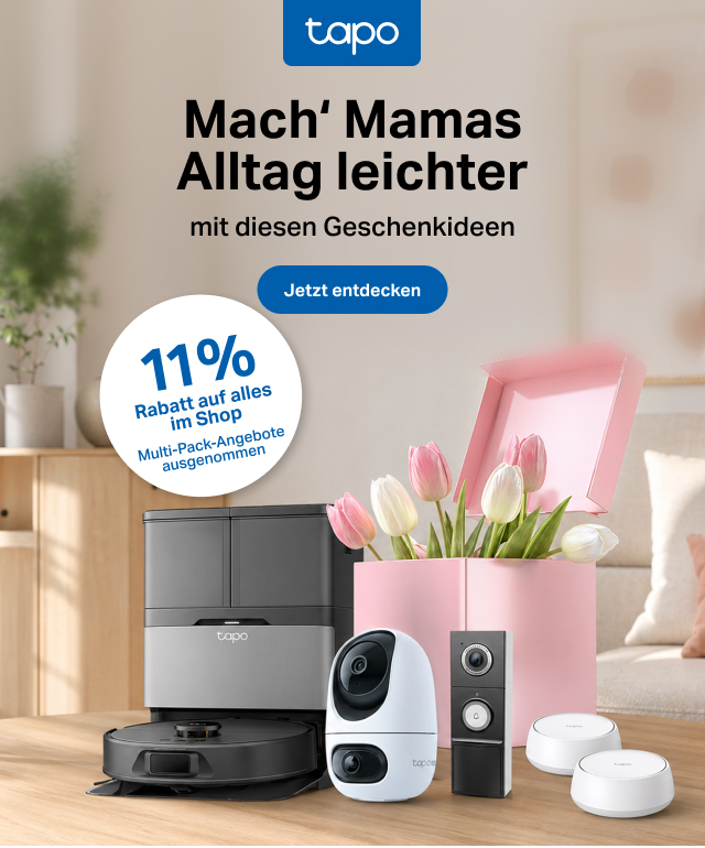 Tapo Muttertag: 11% off on all products (multi-pack excluded)