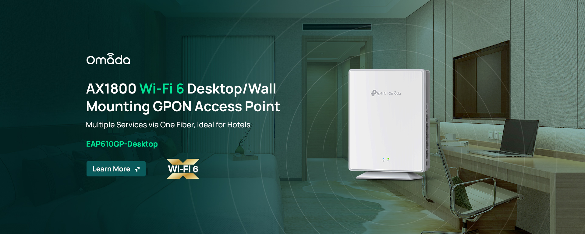 Omada Desktop GPON Access Point, EAP610GP-Desktop