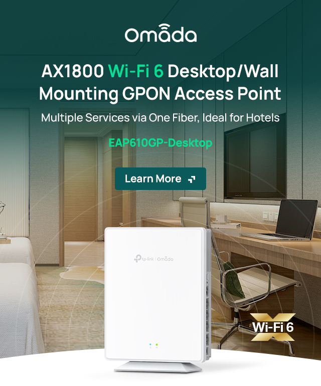 Omada Desktop GPON Access Point, EAP610GP-Desktop