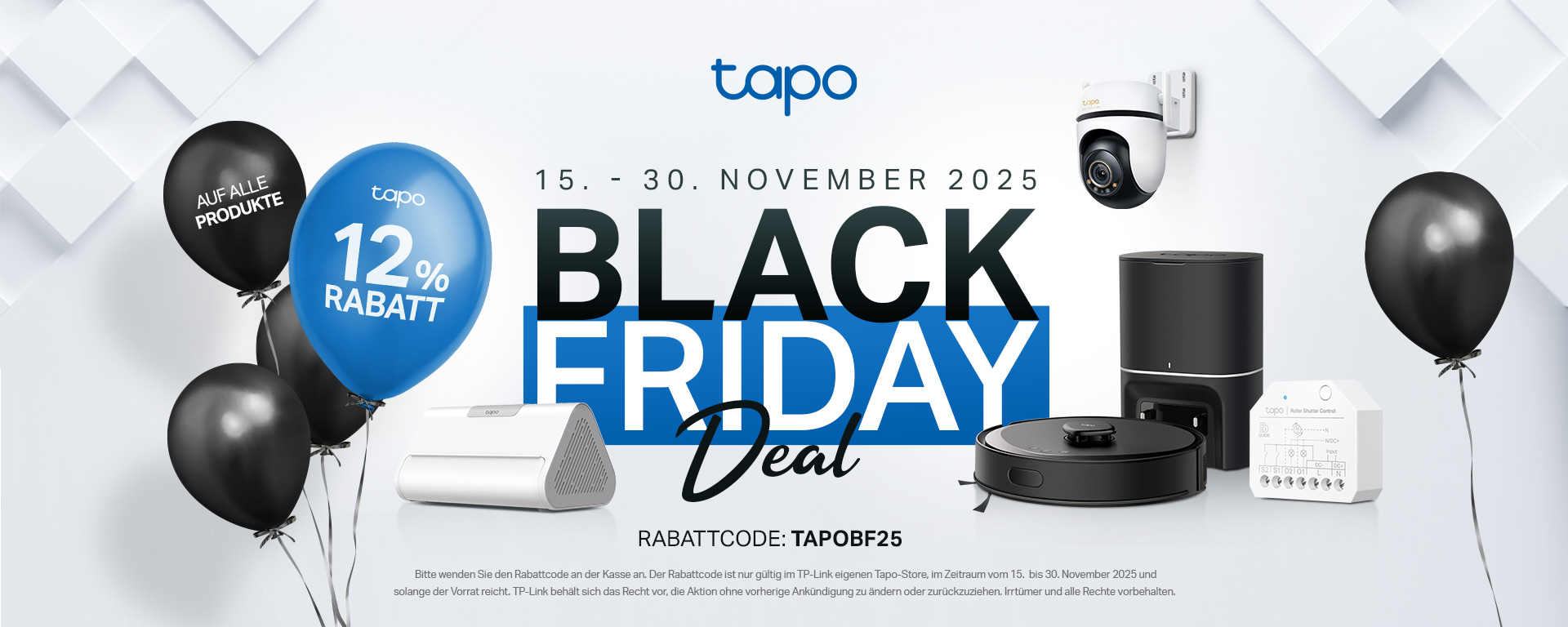 Tapo Black Friday 12% off on your order