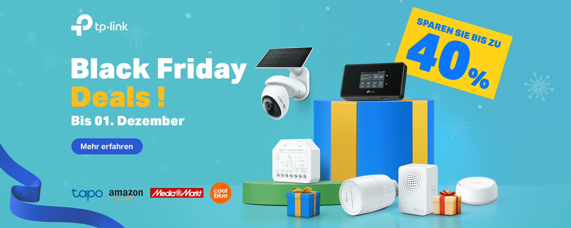 TP-Link Black Friday Deals: Bis zu 40% Rabatt