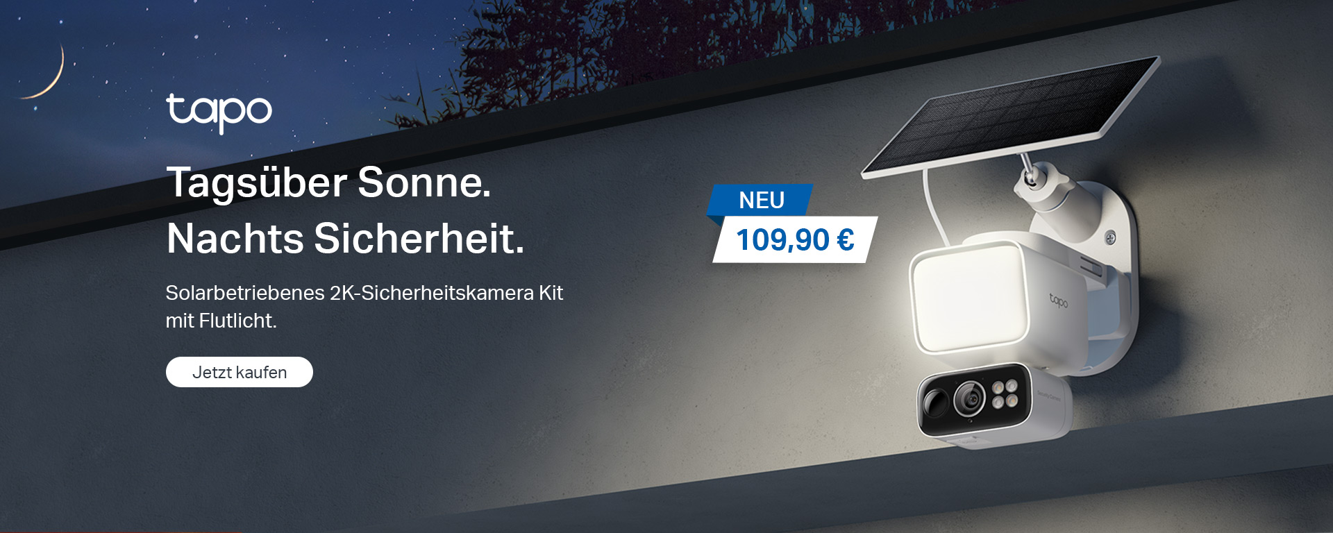 Tapo C615F KIT: Solar-Powered Security Camera with Floodlight