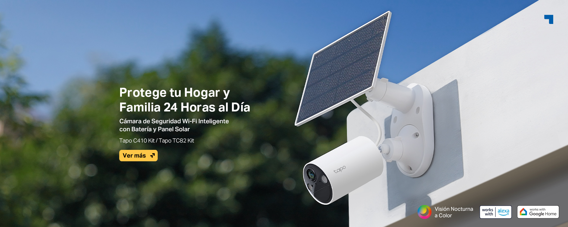Tapo TC82 Kit / Tapo C410Kit - Kit de Cámara de Seguridad Inteligente sin Cables con Panel Solar