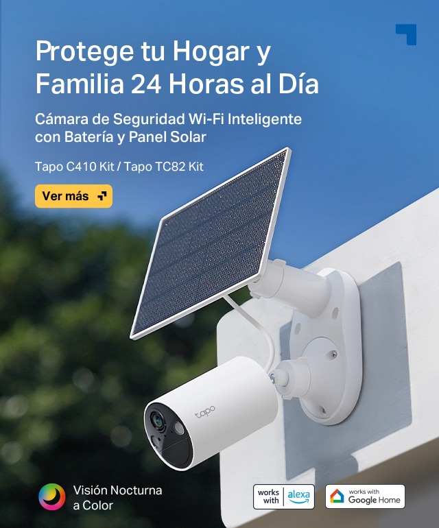 Tapo TC82 Kit / Tapo C410Kit - Kit de Cámara de Seguridad Inteligente sin Cables con Panel Solar
