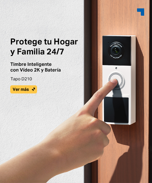 Tapo D210 - Timbre Inteligente con Resolución 2K y Batería