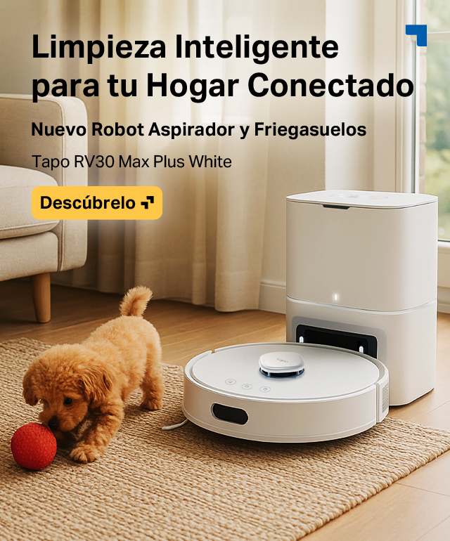 Descubre el nuevo robot aspirador y friegasuelos Tapo RV30 Max Plus White y su elegante diseño en color blanco