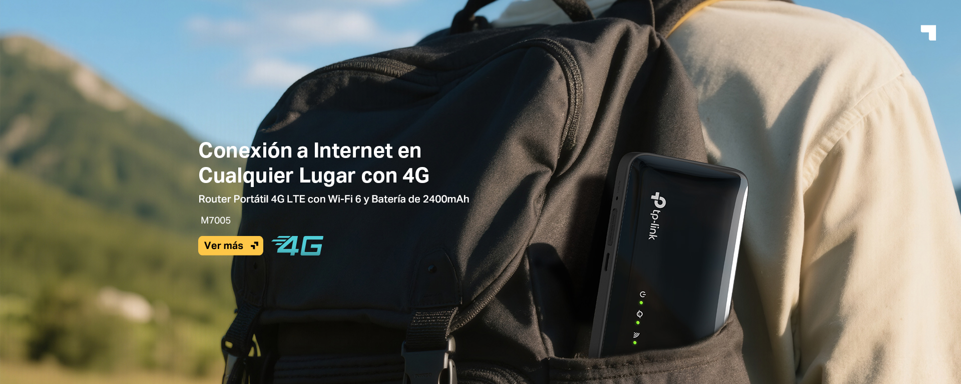 Wi-Fi móvil 4G LTE con Wi-Fi 6 y Batería de 2400mAh